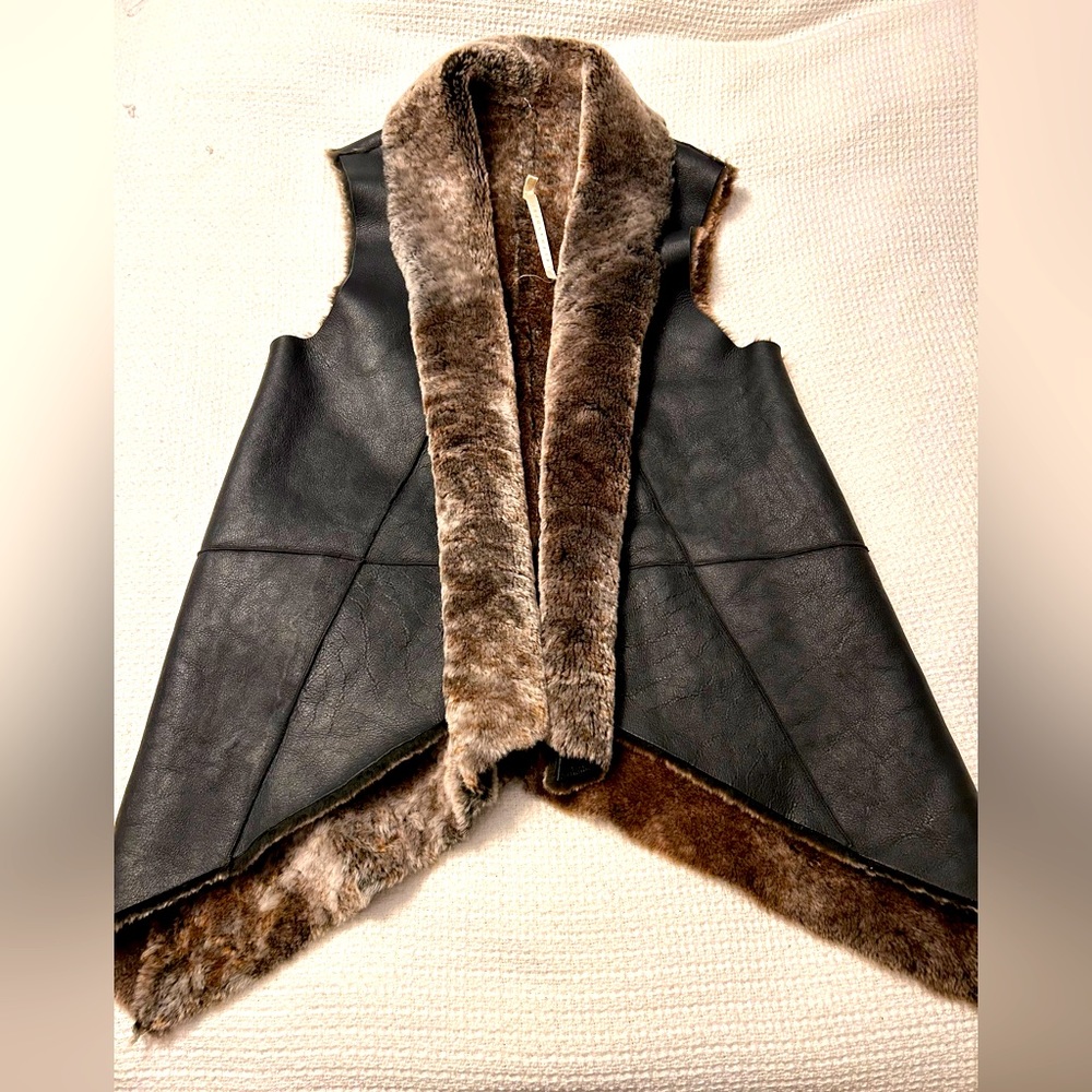 Truth and Pride shearling vest